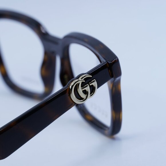 🕶️ New Gucci GG1728O 002 Eyeglasses - Dark Havana Frame - Picture 8 of 12